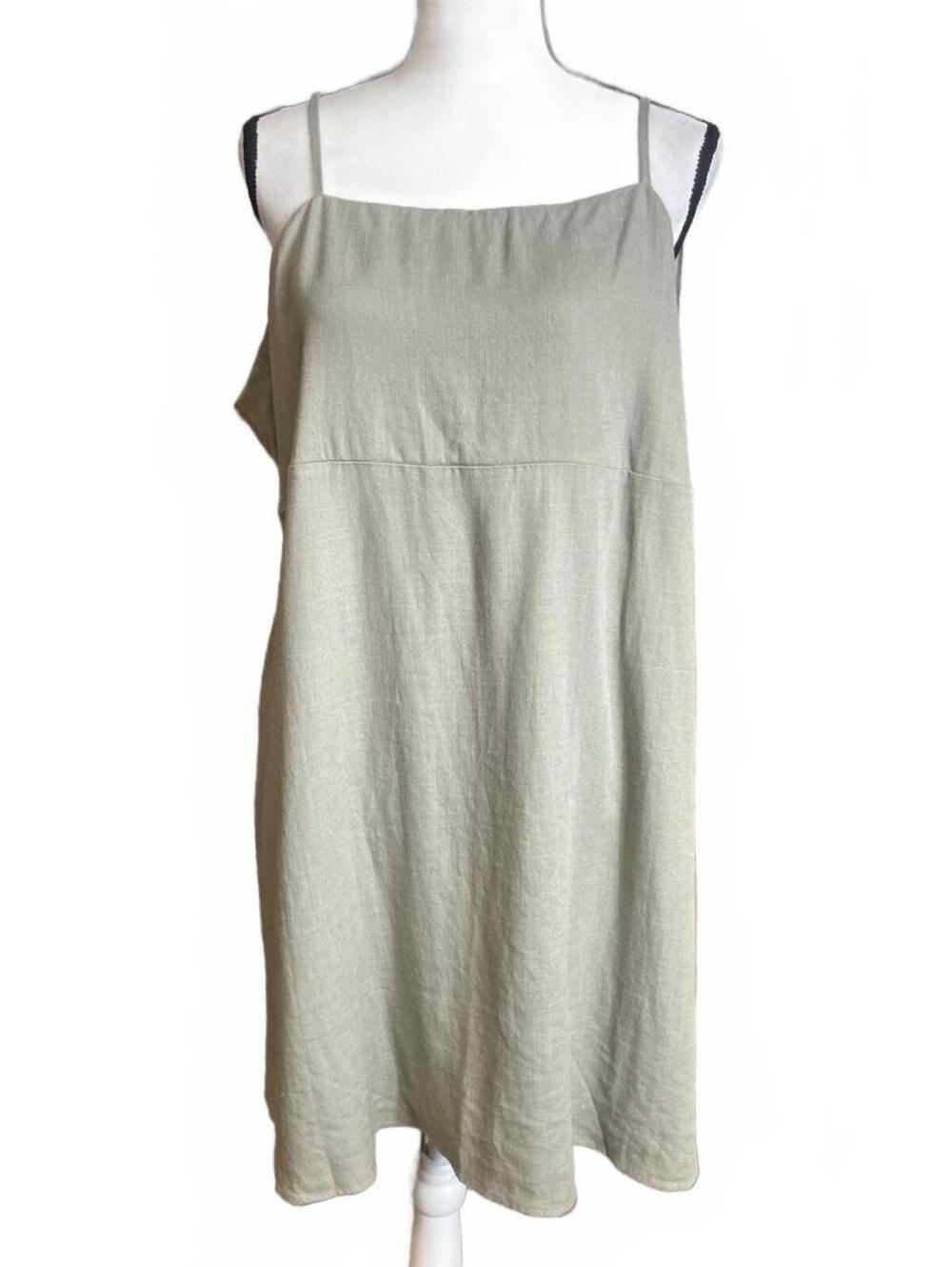 Fabletics NWT Lifestyle linen blend shift dress XXL - Picture 3 of 11